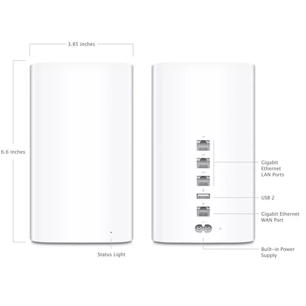 Apple AirPort Extreme 802.11ac Wireless Router 6th Gen A1521 Tested Updated